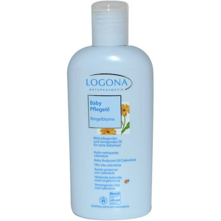 Logona Natural Body Care Calendula Baby Bodycare Oil, 6.8 fl oz