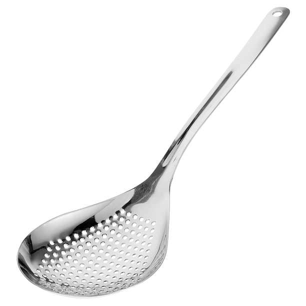 1 PC Filtro Cuchara de acero inoxidable Colador Cuchara Durable Frying Spoon (Plata)