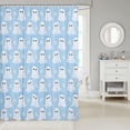 thumbnail image 2 of Manfei Cute Ghost Shower Curtain 72Wx84L,Happy Halloween Bathroom Shower Curtain, 2 of 5