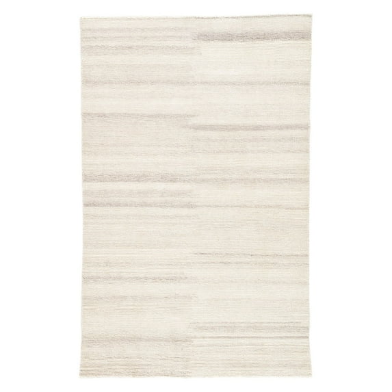 Jaipur Living Limon Indoor Outdoor Solid Cream Gray Area Rug