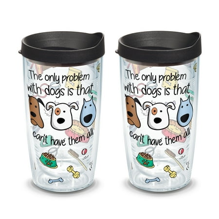 

Project Paws Dog Problems 16 oz Tumbler with lid 2 Pack