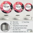 thumbnail image 4 of Designart "Pink Pottery In Minimalist Style" Abstract Spirals Pink Large Round Mirror - Round Office Mirror Wall Decor - Modern Round Printed Mirror - 29" x 29", 4 of 6