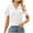 White, variant on Women's Golf Shirts Short Sleeve Polo Collared Tennis Shirt V Neck Tops White XXL(XXL)