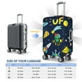 thumbnail image 6 of Balery Luggage Cover Funny Spaceships Print Suitcase Covers for Luggage Elastic Washable Suitcase Protector Fits 18-32 Inch Luggage-Medium, 6 of 9