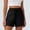 Black, variant on BUIGTTKLOP Cotton Linen Cargo Shorts for Women Drawstring High Waisted Casual Shorts Wide Leg Lounge Shorts with Pockets
