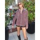 thumbnail image 4 of Abrigo informal de manga larga para mujer, chaqueta Vintage con cuello en contraste, prendas de vestir exteriores para viaje de oficina, otoño, 4 of 5