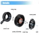 thumbnail image 5 of Conjunto de embrague de compresor de CA, reemplazo para Jeep Wrangler 2012-2018, conjunto de reparación de embrague de A/C, 5 of 7