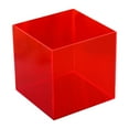 thumbnail image 3 of Kokiya Display Case Clear Storage Cube Organizer Storage Bin Display Stand for Doll Red, 3 of 9