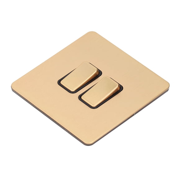 Interruptor De Panel Moderno, Interruptor De Panel De Botones Ignifugo AC250V De 2 Bandas Para Electrodomésticos