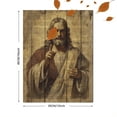 thumbnail image 3 of Qisvanset Jesus Portrait Canvas Wall Art 15.75x11.81 Inches, 3 of 8