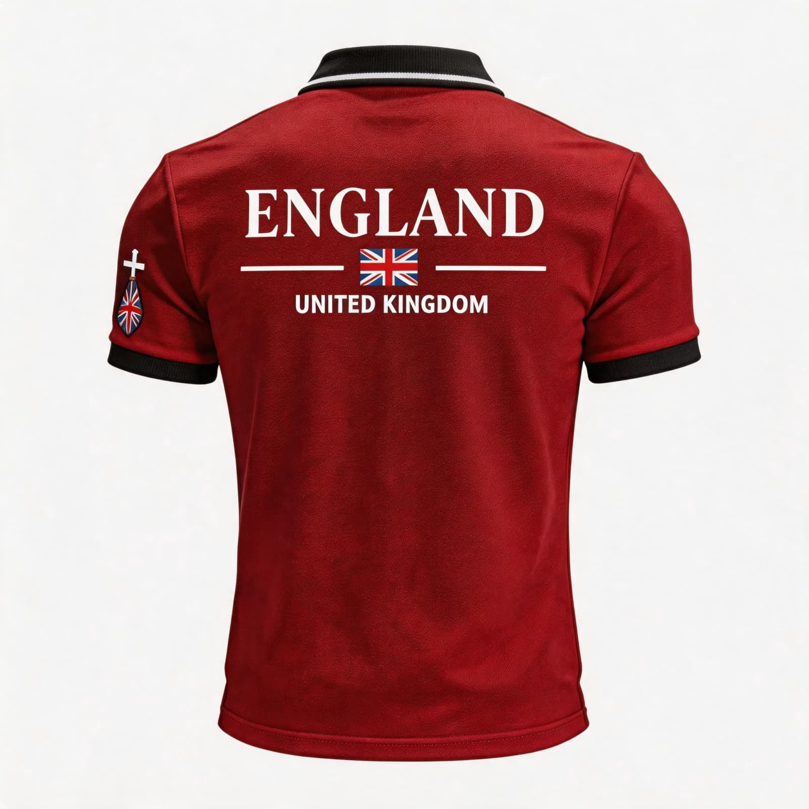 England 2026 Soccer Cup Fan Polo for Men, Short Sleeve Button