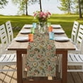 thumbnail image 4 of Table Runners 90 Inches Long Dress Scarves, Vintage Spring Floral Farmhouse Coffee/Dining/Kitchen Table Runner for Living Room, Farmhouse Flowers Green Vintage 13x90 Inch, 4 of 9