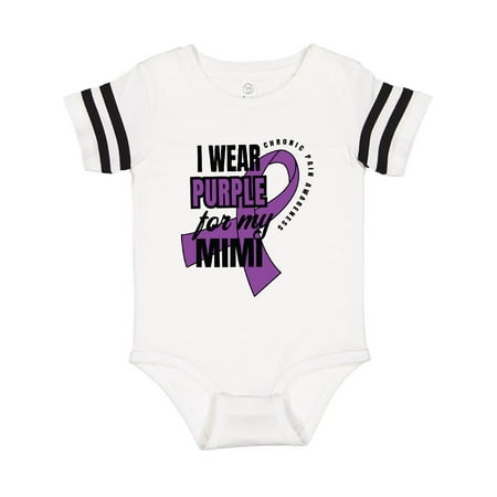 

Inktastic Chronic Pain I Wear Purple For My Mimi Gift Baby Boy or Baby Girl Bodysuit