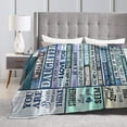 thumbnail image 2 of Blanket Gifts to My Daughter from Mom Birthday Anniversary Christmas Wedding Present Positive Energy Flannel Fleece Throw Blanket Size 60"X50", 2 of 5