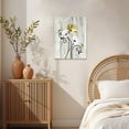 thumbnail image 4 of Floral Canvas Wall Art - Daisy & Butterfly Botanical Wall Decor, Rustic Farmhouse Pictures for Living Room, Bedroom, Bathroom & Home Office, 4 of 6