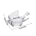 thumbnail image 3 of Glass Bird Candle Holder - Dainty Tealight Votive for Tabletop Decor, Dinner Party Accents, Living Room Shelf Displays, Home Candlelight, and Wedding Table Embellishments, 4*4in, Transparent, 3 of 9