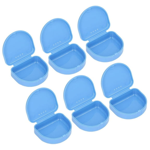 Tooth Aligner Case, Retainer Container, 12 Pcs Denture Box Plastic Tooth Dental Orthodontic Retainer Compact Storage Case