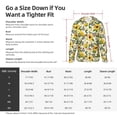 thumbnail image 5 of Gaeub Sunflowers And Butterflies Men's and Women's UPF 50+ Long-Sleeved Sun Protection Clothing, Fishing Shirt Long Sleeve Zip-X-Large, 5 of 7