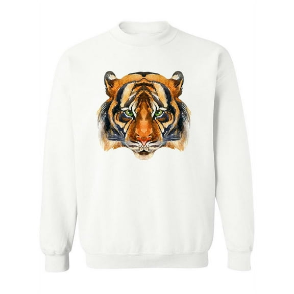 Tiger Head . Sweatshirt Women -Image by Shutterstock, Female x-Large