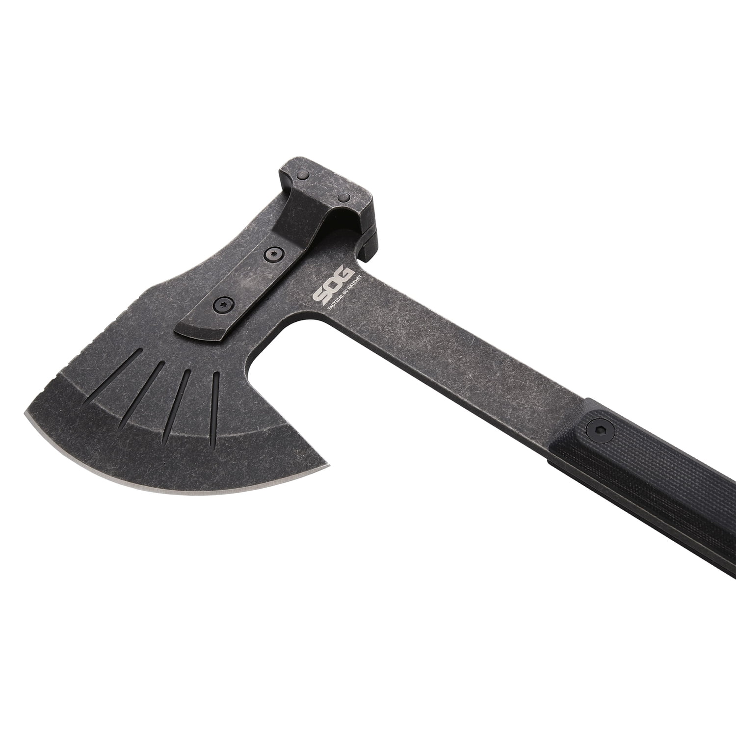 SOG Tactical Bushcraft Hatchet with 4.24-In. Steel Cutting Head and Nylon Blade Cover, SOG-32-50-02-43