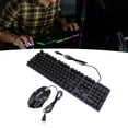 thumbnail image 1 of Rgb USB Typewriter Keyboard and Mouse Combo Backlit 1600DPI Retro Punk Round Keycaps Wired Computer Keyboard Mouse for Gaming Work, 1 of 7
