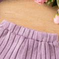 thumbnail image 7 of UngA Toddler Girls Shorts Set Summer RUffle Sleeve 3D Flower Tank Top and Shorts Summer T-Shirt 2-piece Outfit Clothes 3-4 Years,Purple, 7 of 7