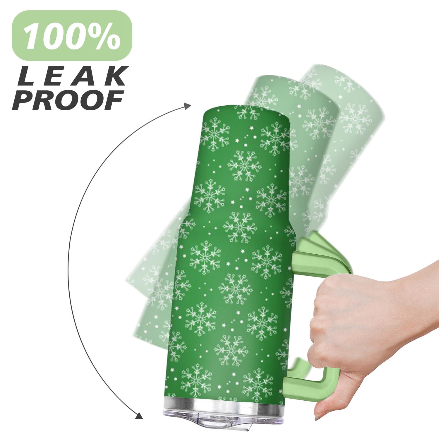 Christmas Gifts 40 oz Tumbler with Handle and Straw Lid,Cute Gifts for Women Winter Gnome Vacuum Insulated Leak Proof Tumbler,Holiday Accessories Stainless Steel Coffee Cup