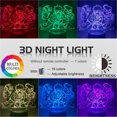 thumbnail image 3 of Lámpara Room 3D Anime Character LED Night Light Touch Control remoto Lámpara de mesa (D) Ndcxsfigh Nuevos Originales, 3 of 8
