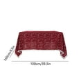 thumbnail image 3 of Xuniizn Nappe Rouge Flocon de Neige de Noël Nappe à Carreaux Imprimée Table Basse Housse de Commode Décoration de Noël Nouvel An Nappes, 3 of 6