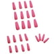 thumbnail image 2 of Uñas postizas a presión, regalos para mujeres, 24 piezas, colores brillantes, color sólido, manicura, estilo largo, láminas reutilizables, pegatinas para uñas., 2 of 3