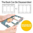 thumbnail image 4 of Yayeee Rocker Switch Wall Plate 3-Gang 6.5"x4.6" Home Decorative Outlet Cover, Blue Rainbow, 4 of 6