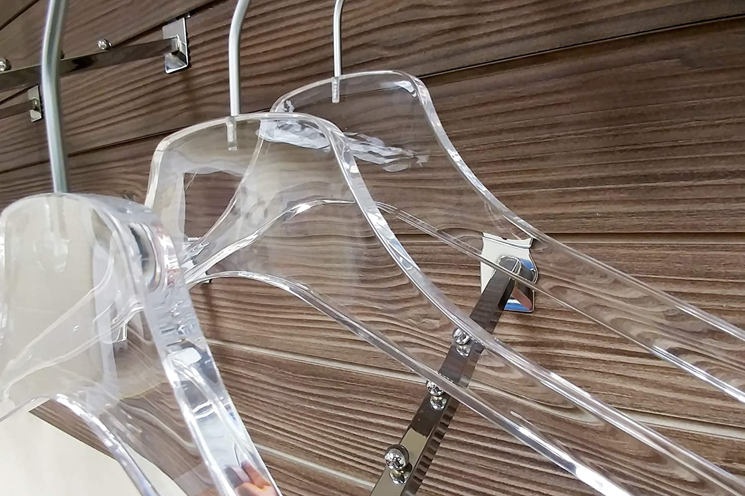 National Hanger Company Modern Shirt Hanger, Acrylic Shirt Hangers, 12 per carton