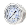 thumbnail image 2 of PIC Gauges PRO-202L-254Q Center Back Mount Glycerin Filled Industrial Pressure Gauge w/ SS Case, Brass Internals, Plastic Lens, 2.5" Dial, 0/4000 psi Range, 1/4" Male NPT CA1, 2 of 2