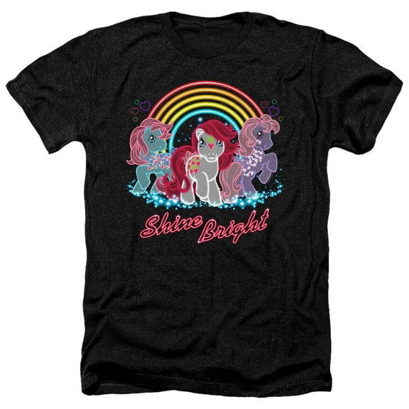 My Little Pony Retro - Neon Ponies - Heather Short Sleeve Shirt - Large