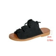 thumbnail image 5 of Women's Fashion Casual Summer New Solid Color Round Toe Comfortable Foot Ring Strap Beach Sandals, 5 of 8