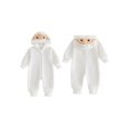 thumbnail image 6 of RUINIXCW Baby Halloween Mummy Costume Newborn Infant Boy Girl Halloween Cosplay Outfit Fall Winter Warm Romper Long Sleeve Zipper Hooded Jumpsuit, 6 of 10