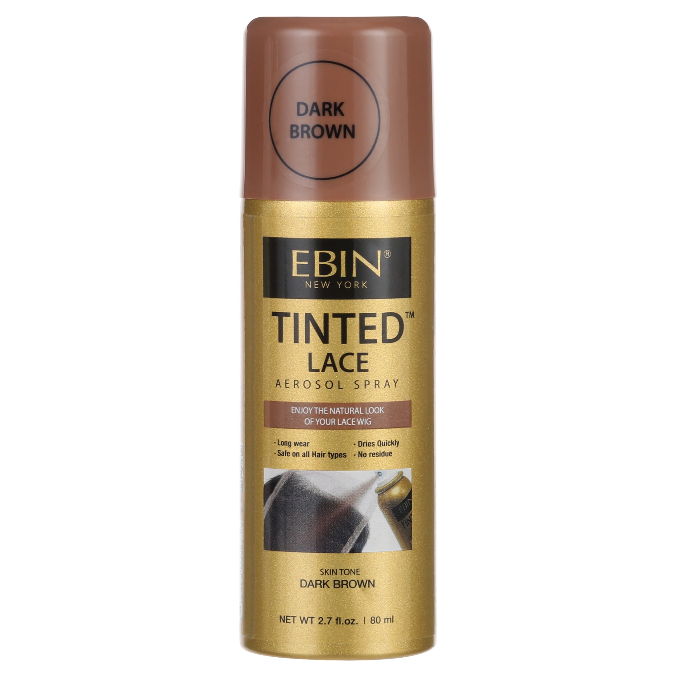 EBIN Dark Brown Tinted Spray, 2.7 fl oz