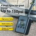 thumbnail image 2 of Minibomba Eléctrica Portátil para Bicicleta con Manómetro Digital PSI para Inflar Neumáticos de Motocicleta y Bicicleta de Carretera., 2 of 5