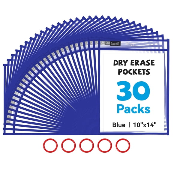 Funda para documentos GAMENOTE, paquete de 30 unidades, 25 x 36 cm, color azul