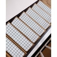 thumbnail image 7 of Stair Treads for Wooden Steps, Grey Plaid Peel and Stick Stair Treads with Adhesive, Gradient Geometric Buffalo White Checkered Non Slip Indoor Stairs Runner Rugs Mats for Elders Dogs 8"x30"4PCS, 7 of 7
