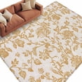 thumbnail image 2 of 5'x8' Area Rugs, Farmhouse Orange Indoor Outdoor Area Rug for Living Room Bedroom, Vintage Flower Leaf Botanical Plant Washable Bathroom Rugs Kitchen Floor Carpet Mats Home Decor Aesthetic, 2 of 8