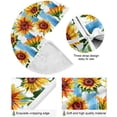 thumbnail image 2 of FMSHPON Sunflower Xmas Christmas Tree Skirt Stand Mat for Holiday Party Decoration Indoor Outdoor 36 inches, 2 of 6