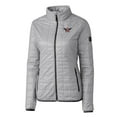 thumbnail image 2 of Women's Cutter & Buck Gray Auburn Tigers Vault Rainier PrimaLoft Eco Insulated Full-Zip Puffer Jacket, 2 of 3