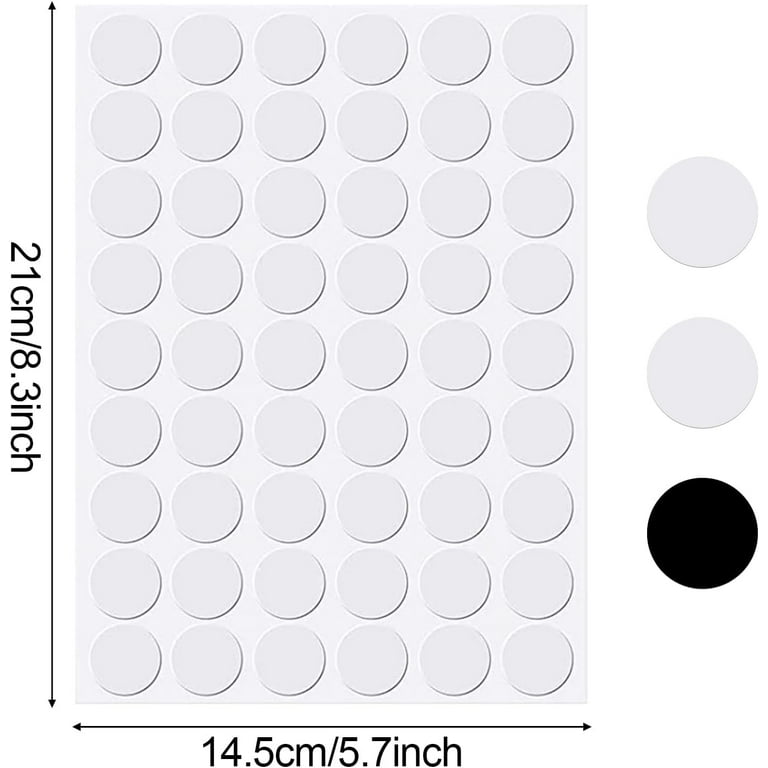 21mm Dia PVC Self Adhesive Screw Hole Cover Stickers 4 Sheet/216pcs - Black  - Yahoo Shopping