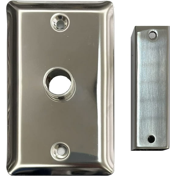 HEATGENE 24013 Wall Plates, Mirror Polish - Compatible with Model R68033 Series Towel Warmer Only