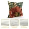 thumbnail image 4 of Chilfamy Vintage Flower Throw Pillow Covers Brown Rust Colored Floral Botanical Pattern Decorative Pillows Outdoor Farmhouse Cushion Case Country Pillowcase for Sofa Bed Room Decor White, 4 of 5