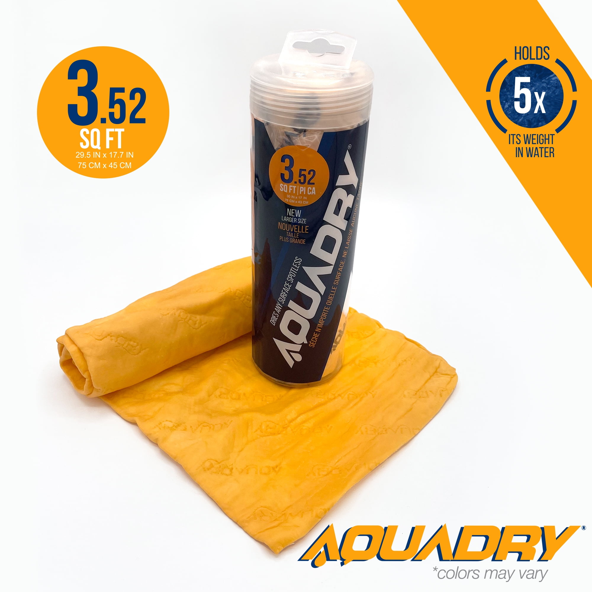 AquaDry PVA Spot Free and Streak Free Drying Towel 3.52 Sq ft