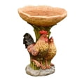 thumbnail image 4 of Cuenco de baño para pájaros de jardín, alimentador de resina, estatua de gallo exterior, escultura de pollo para balcón, atraer pájaros, porche, Patio, 4 of 8