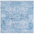 thumbnail image 2 of SAFAVIEH Tucson Hollie Oriental Machine Washable Area Rug, Purple/Blue, 8' x 8' Square, 2 of 14