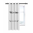 thumbnail image 7 of Text Bless Thermal Insulated Blackout Curtains for Bedroom 84 Length Our Home and Who Enter White Backdrop Room Darkening Curtain 1 Panel Grommet Window Curtain Drape for Living Room Nursery Room, 7 of 7